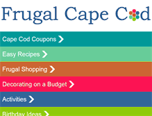 Tablet Screenshot of frugalcapecod.com